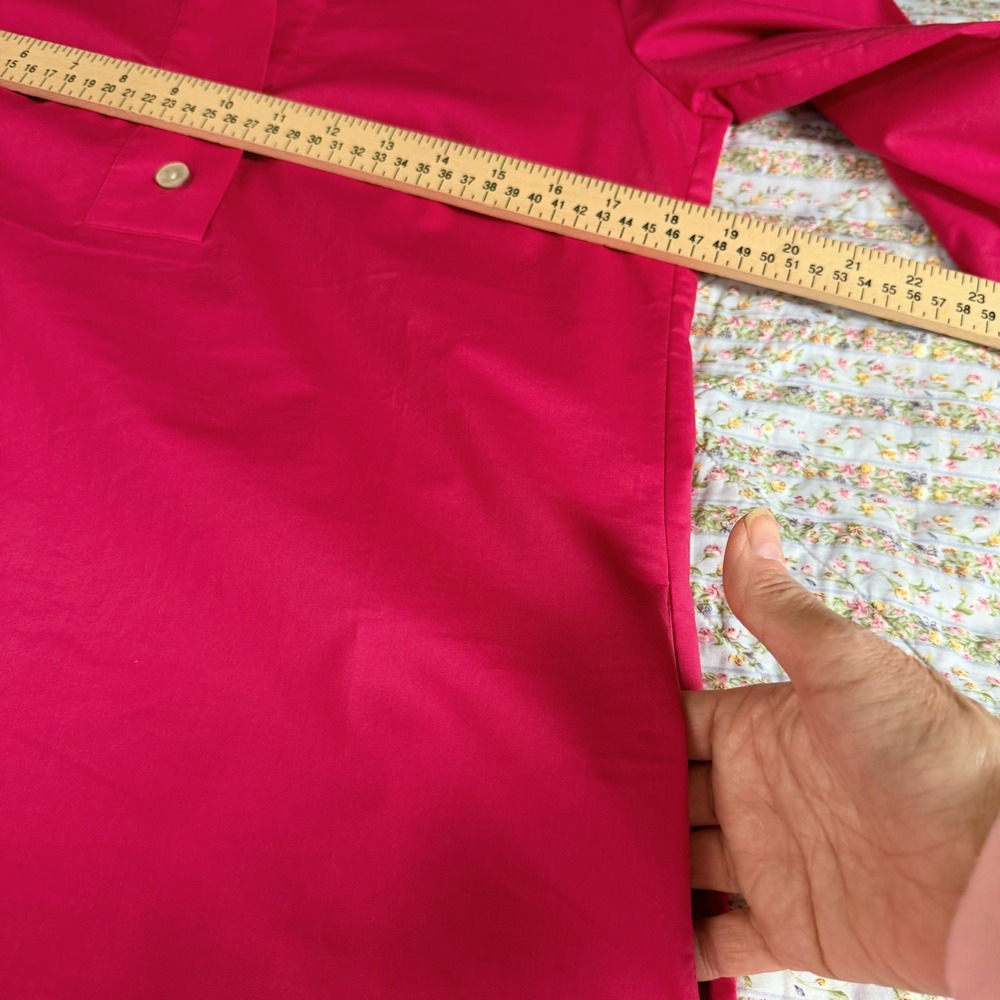 HINSON WU Aileen Dress Fuchsia Pink Button Front Collared‎ Shirt Dress XS - Picture 6 of 9